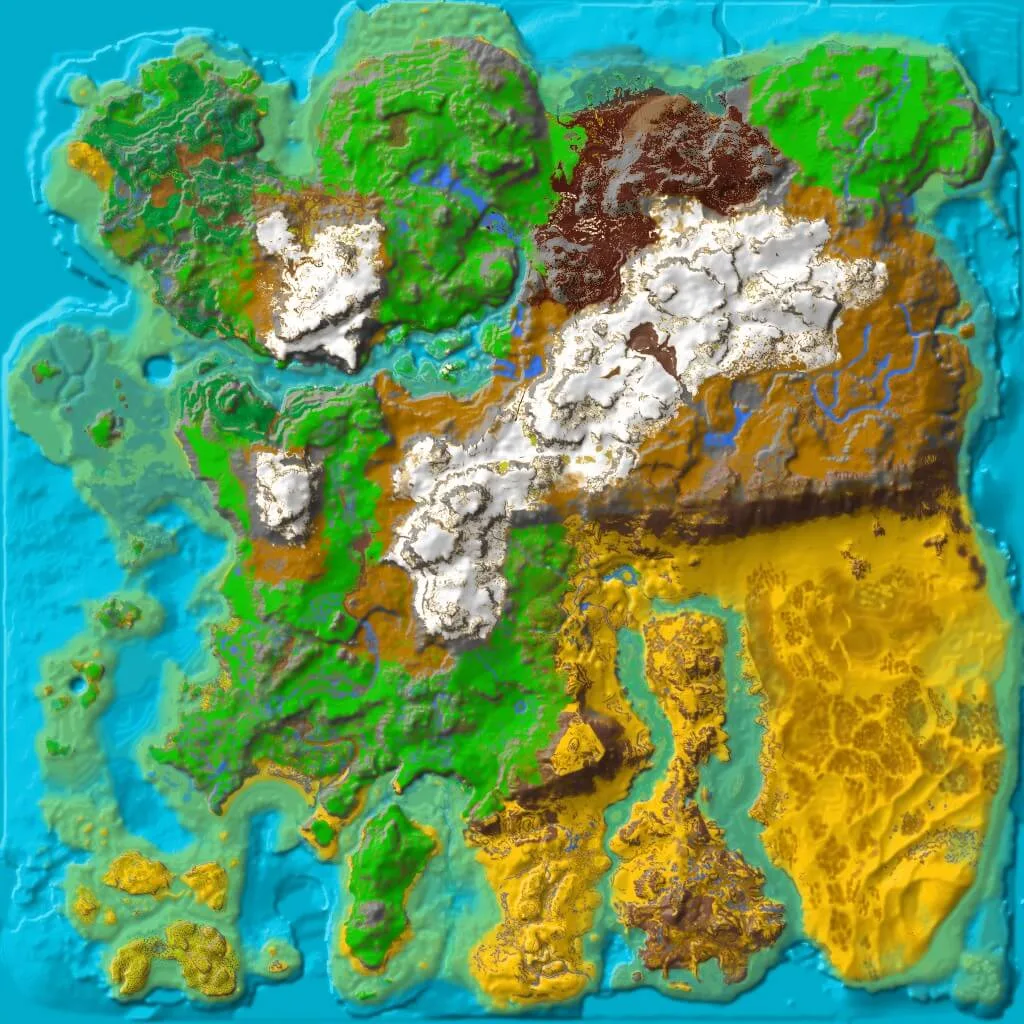 Ragnarok topographic map