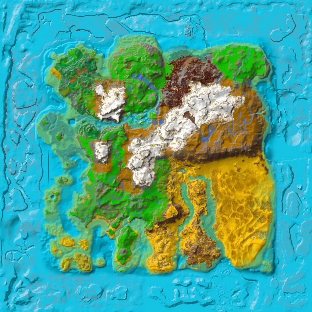 Ragnarok topographic map