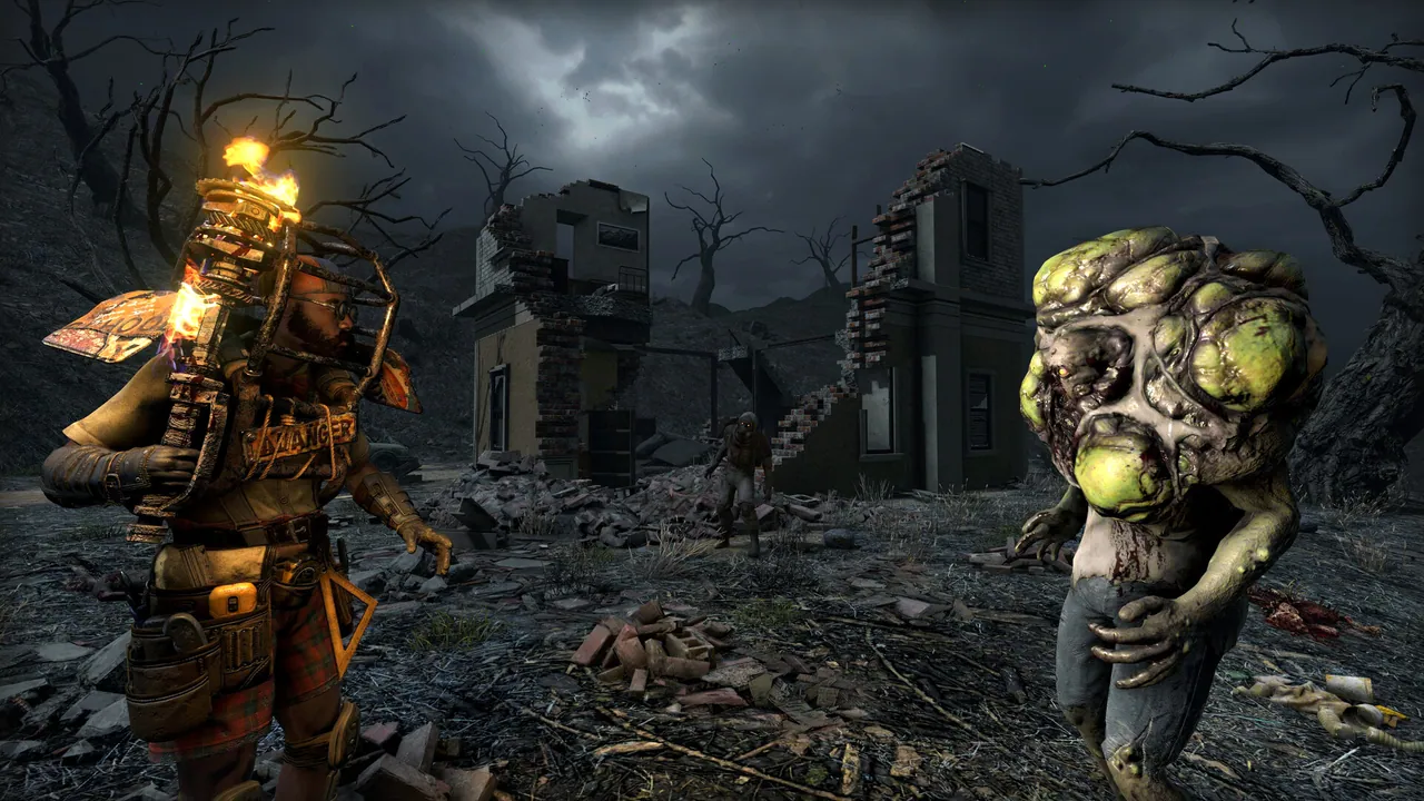 7 Days to Die Überlebender und mutierter Zombie