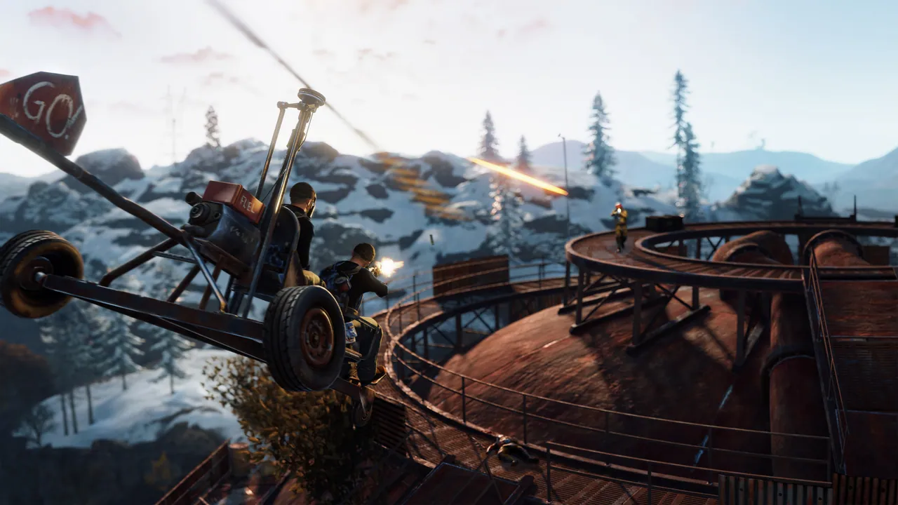 Rust base building scene typical of modded community servers