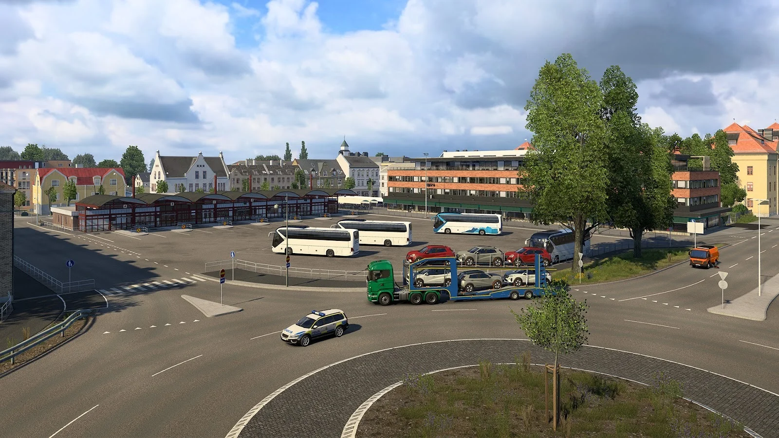 Nowy dworzec autobusowy przygotowany pod DLC Coaches w ETS2 1.61