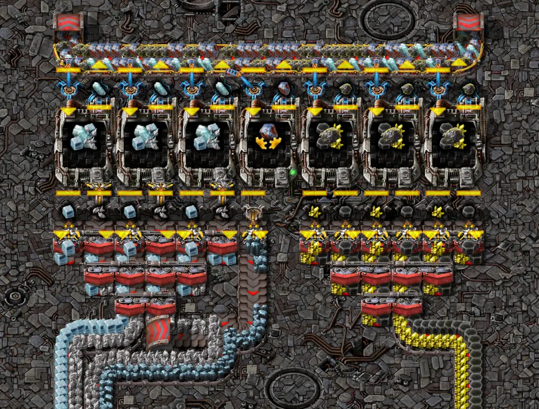Factorio 2.1 asteroid sorting