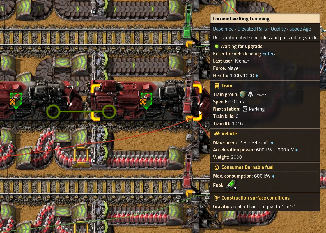 Factorio 2.1 quality train upgrade planner