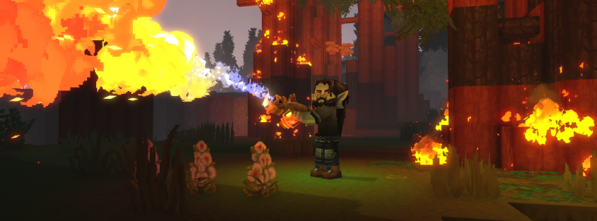 Fire spread and Goblin Flamethrower in Hytale