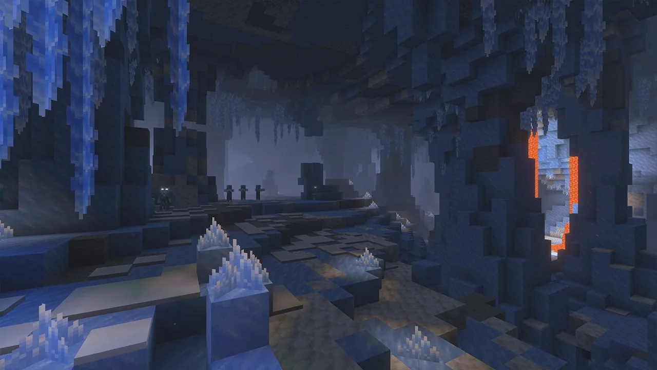 Lodowe jaskinie z soplami i świecącymi kryształami lodu pokazane na Minecraft Live we wrześniu 2026