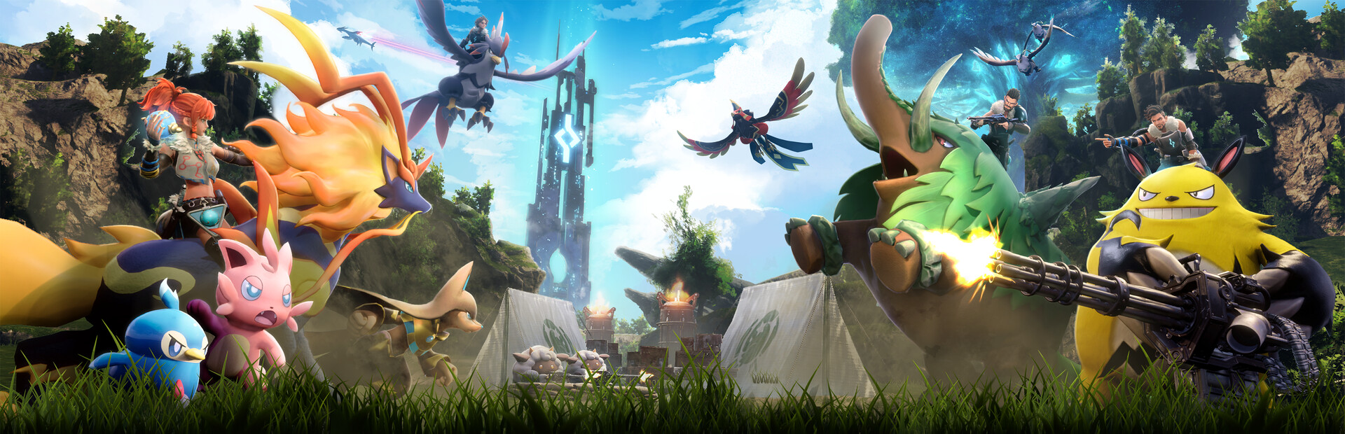 Palworld åben verden med Pals og spillere