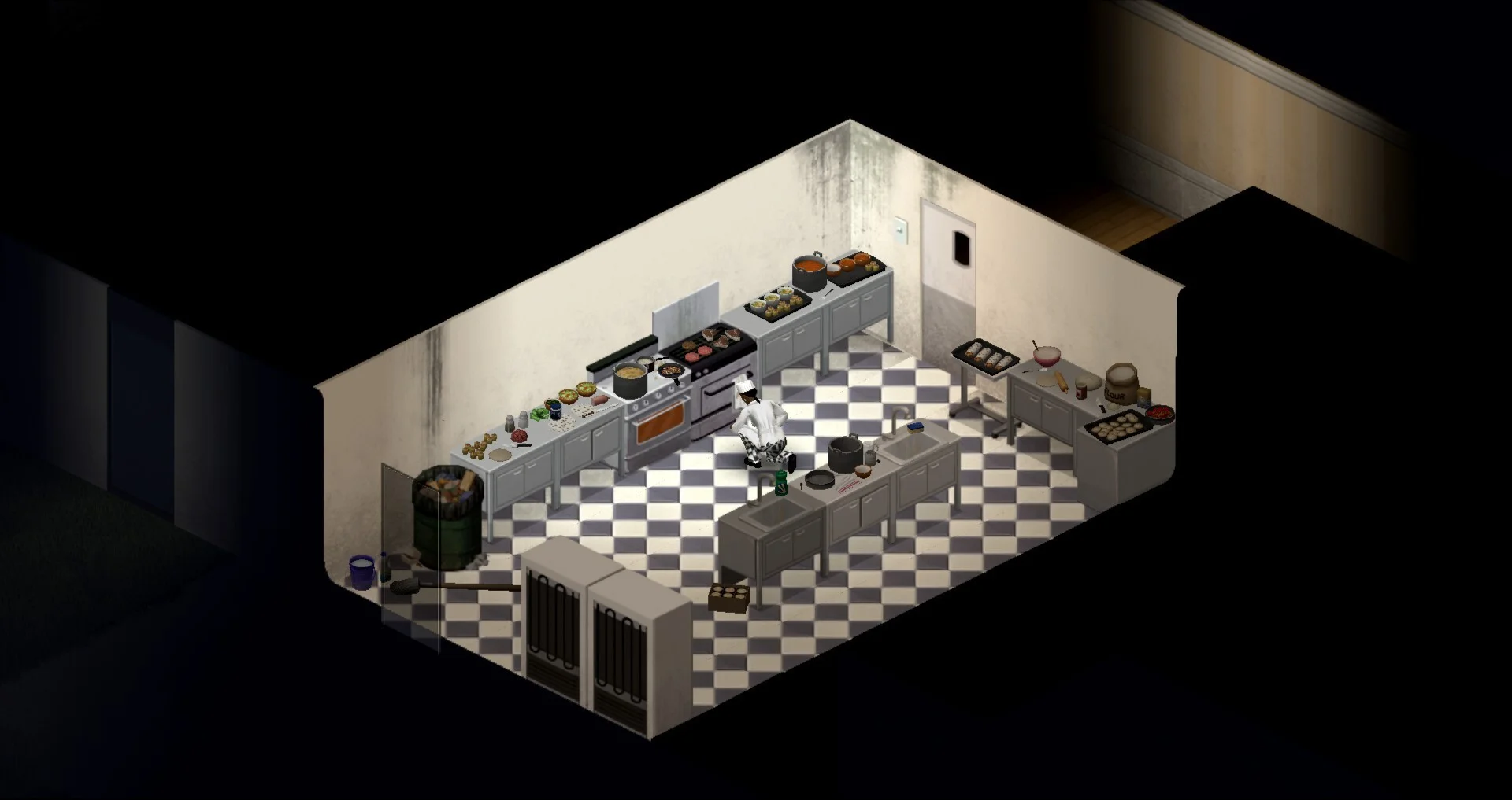 Project Zomboid Build 42 vehicles and survivor in Kentucky