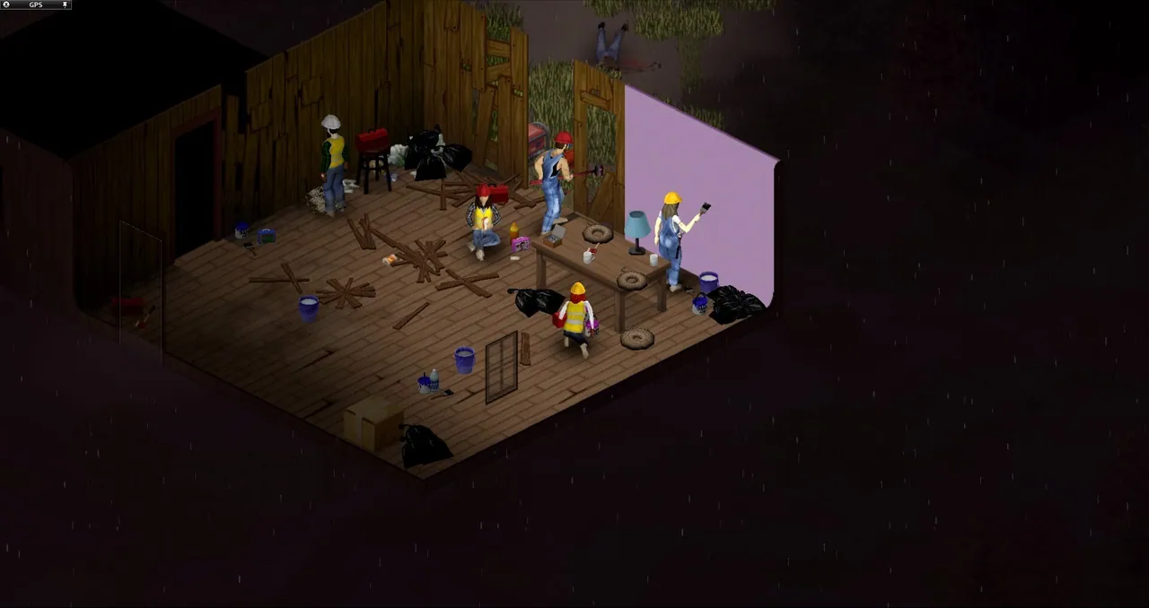 Project Zomboid Multiplayer-Bauarbeiten