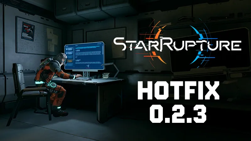 StarRupture stabilność co-op — banner Hotfix 0.2.3