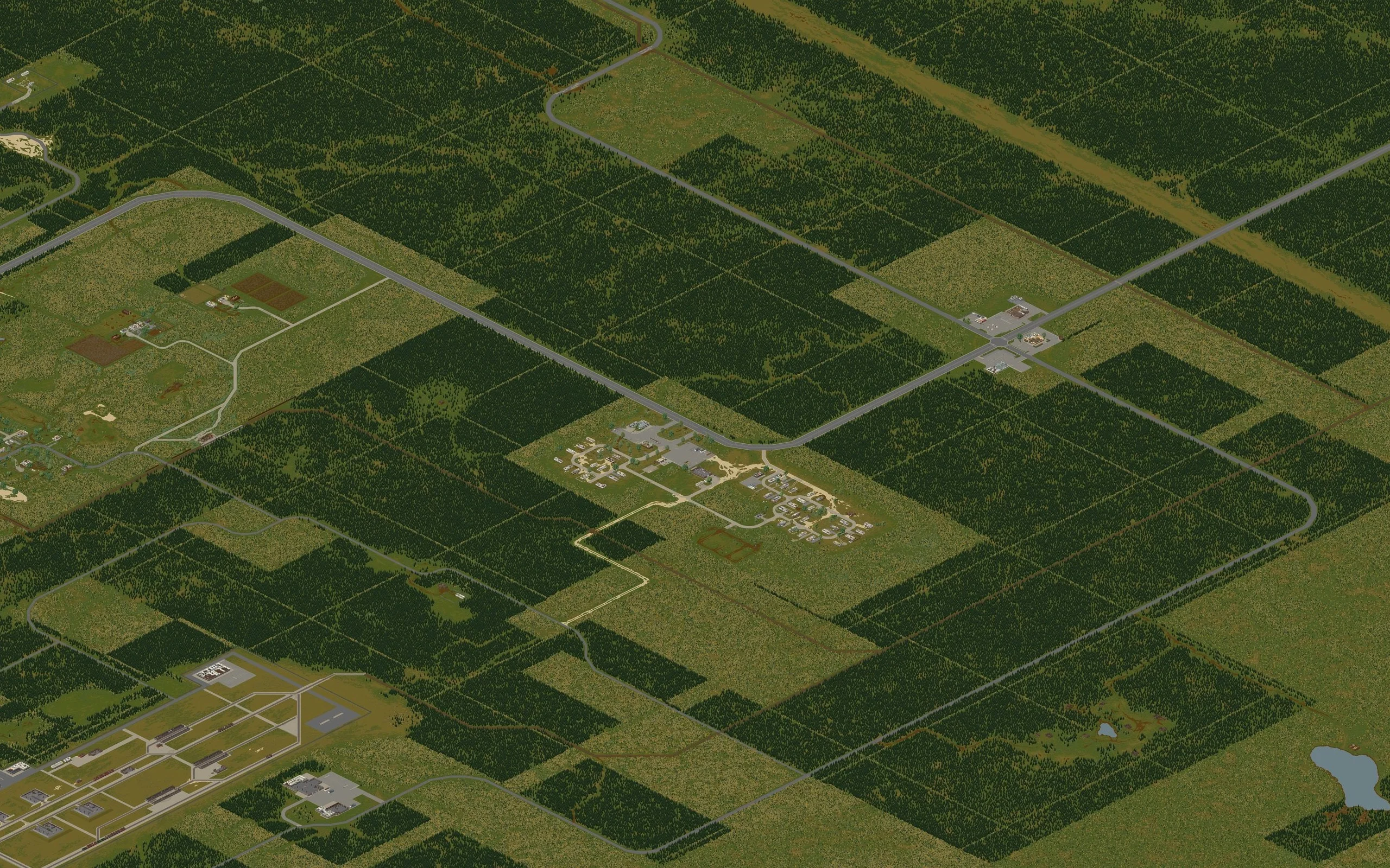 Kort over Dixie Mobile Park i Project Zomboid